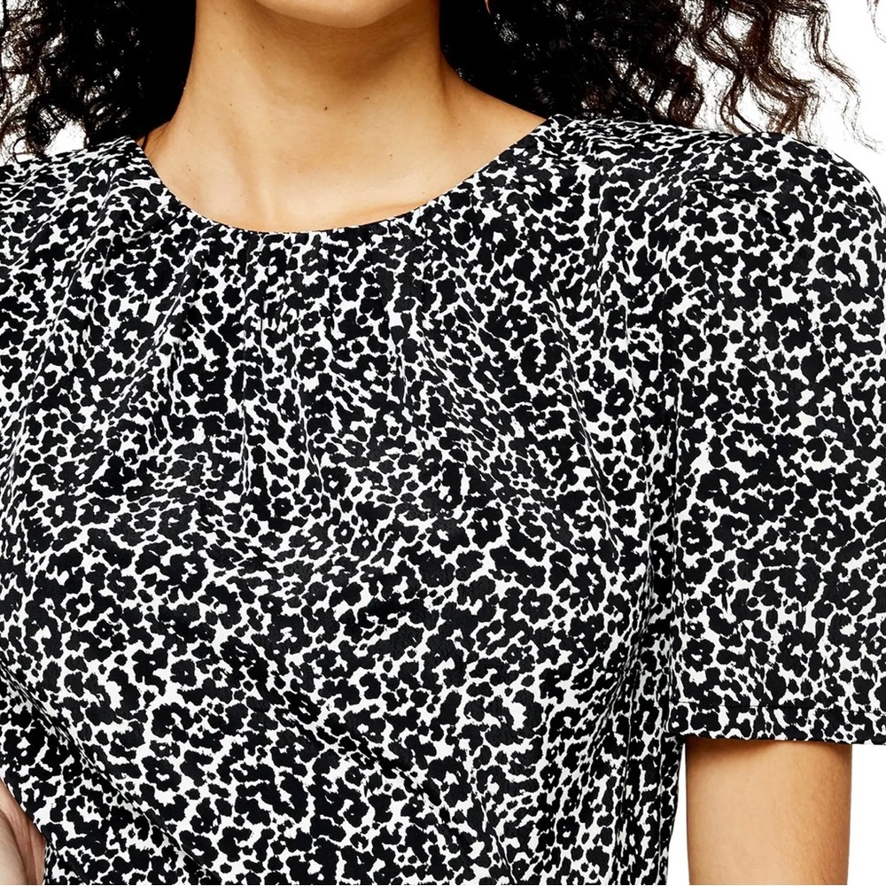 NEW TOPSHOP ANIMAL PRINT RUFFLE MAXI DRESS - Picture 3 of 9